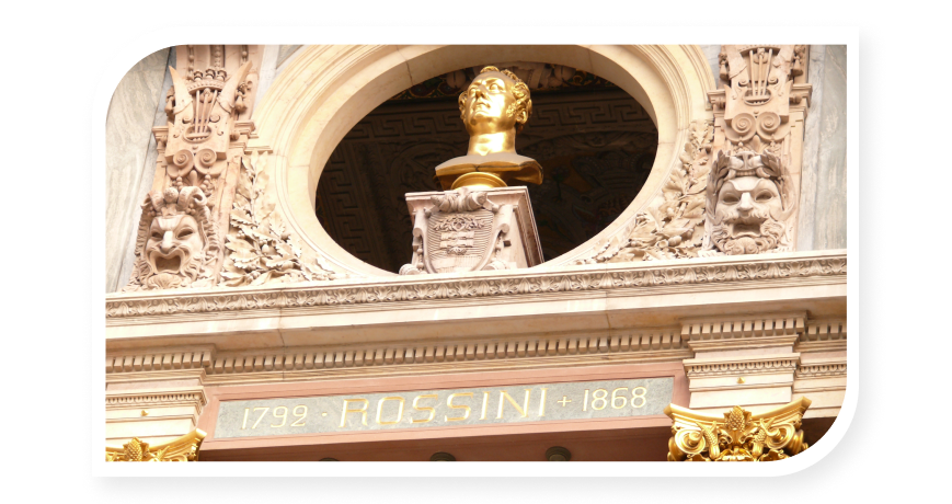 Rossini Opera Statue
