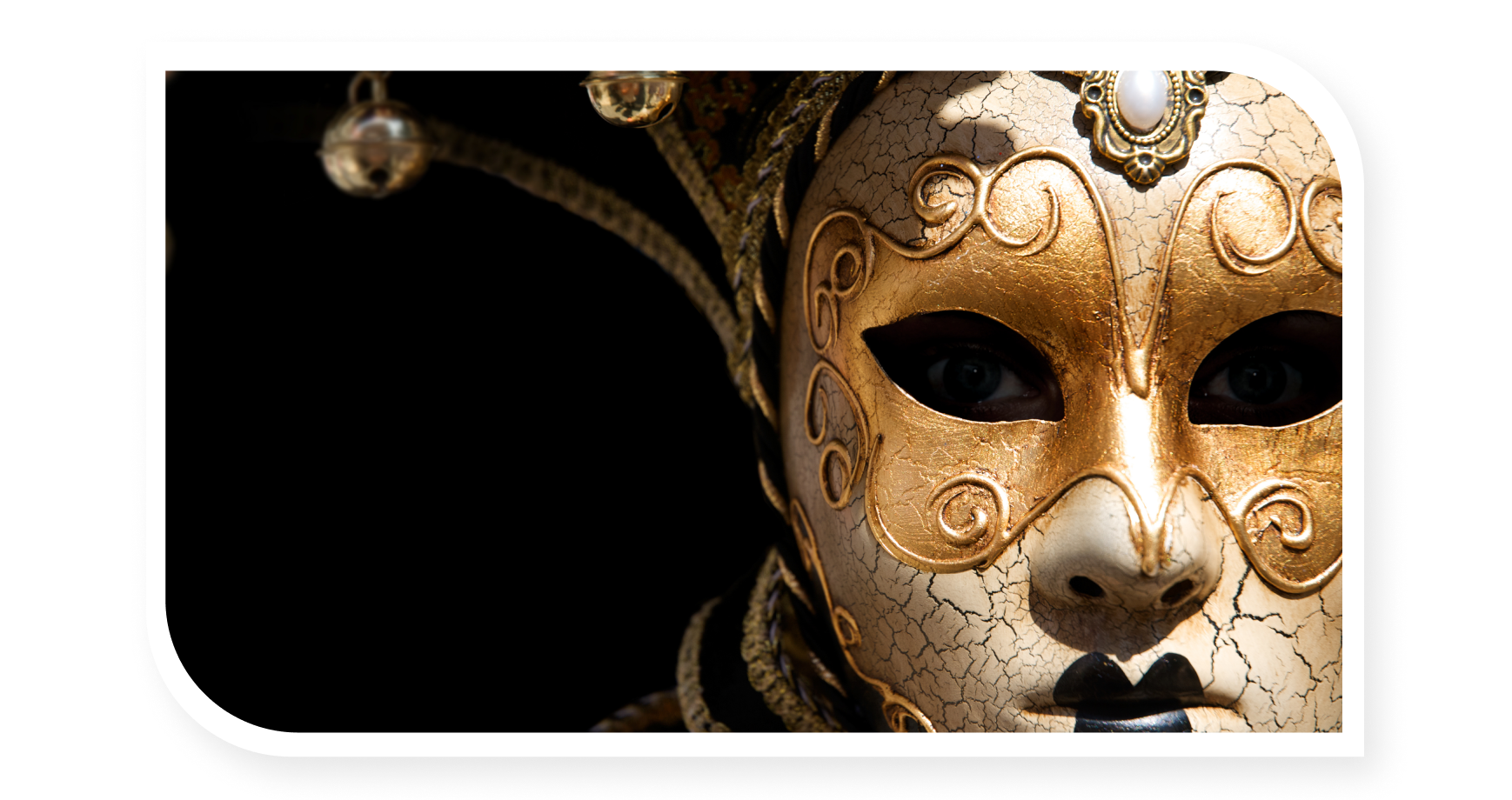 Hand-made mask for the Venice carnival