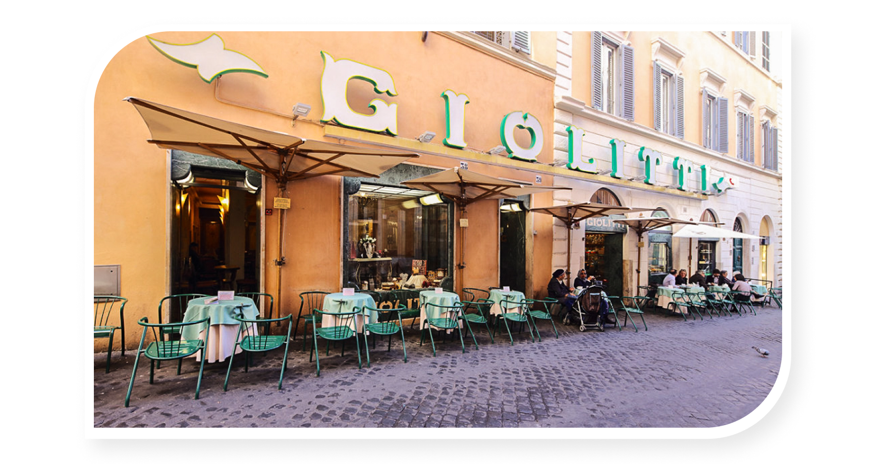 Giolitti cafe outside view