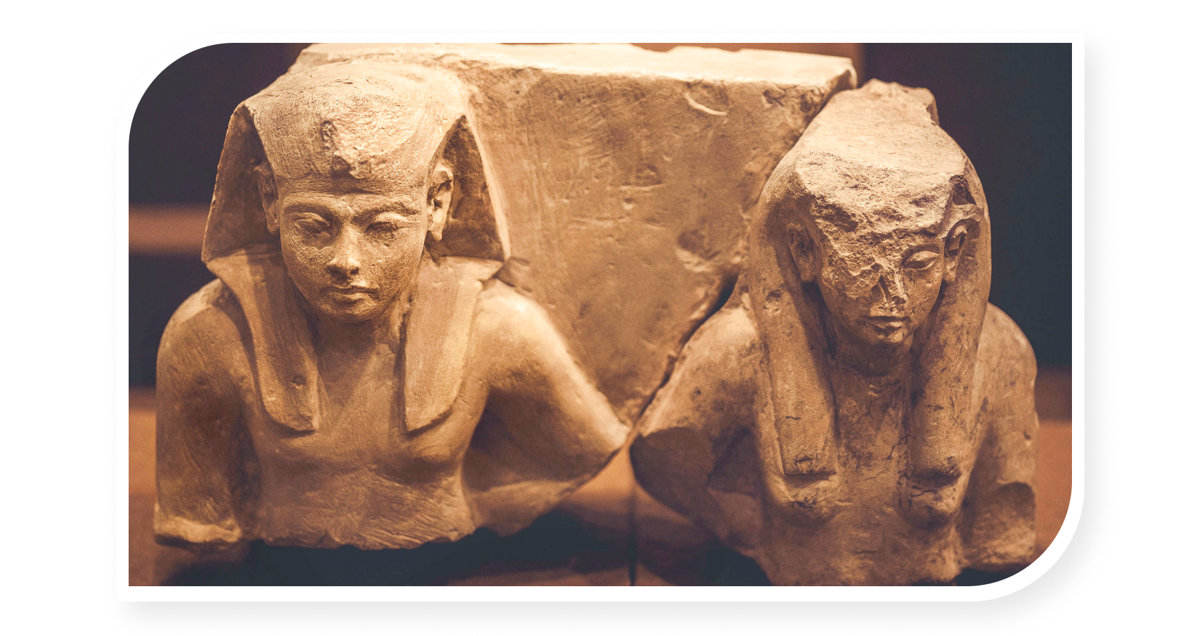 Statues from Egyptian museum