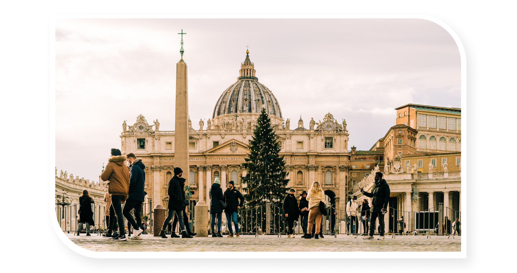 Vatican with Christmas decoration